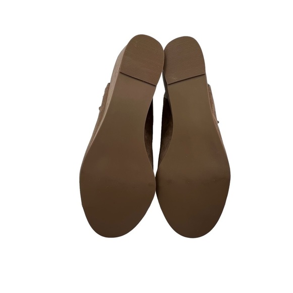 Wedge Almond Loraine Lace Up Cork Memory Foam Leather Heels Size 8 Women's - Picture 8 of 8